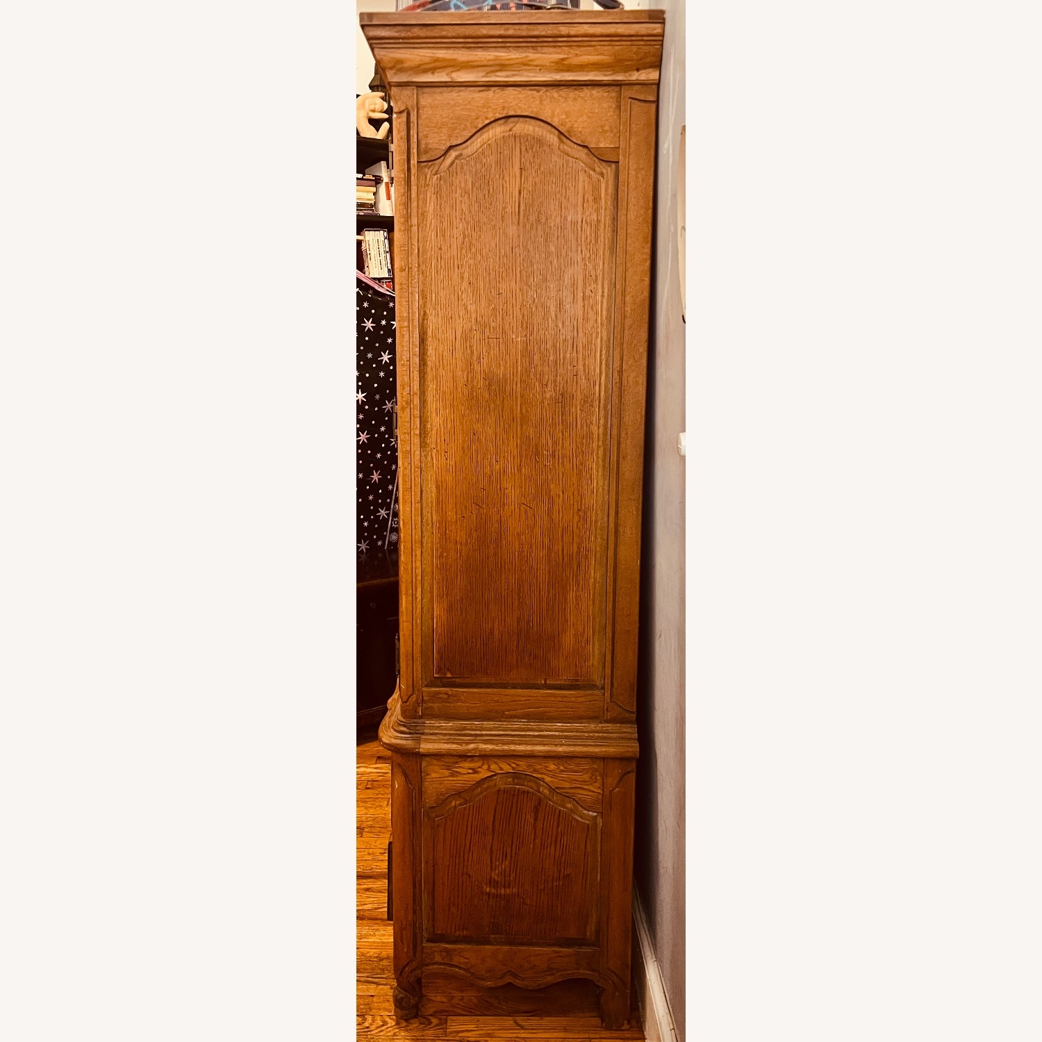 Vintage/Antique Natural Wood Armoire - image-3