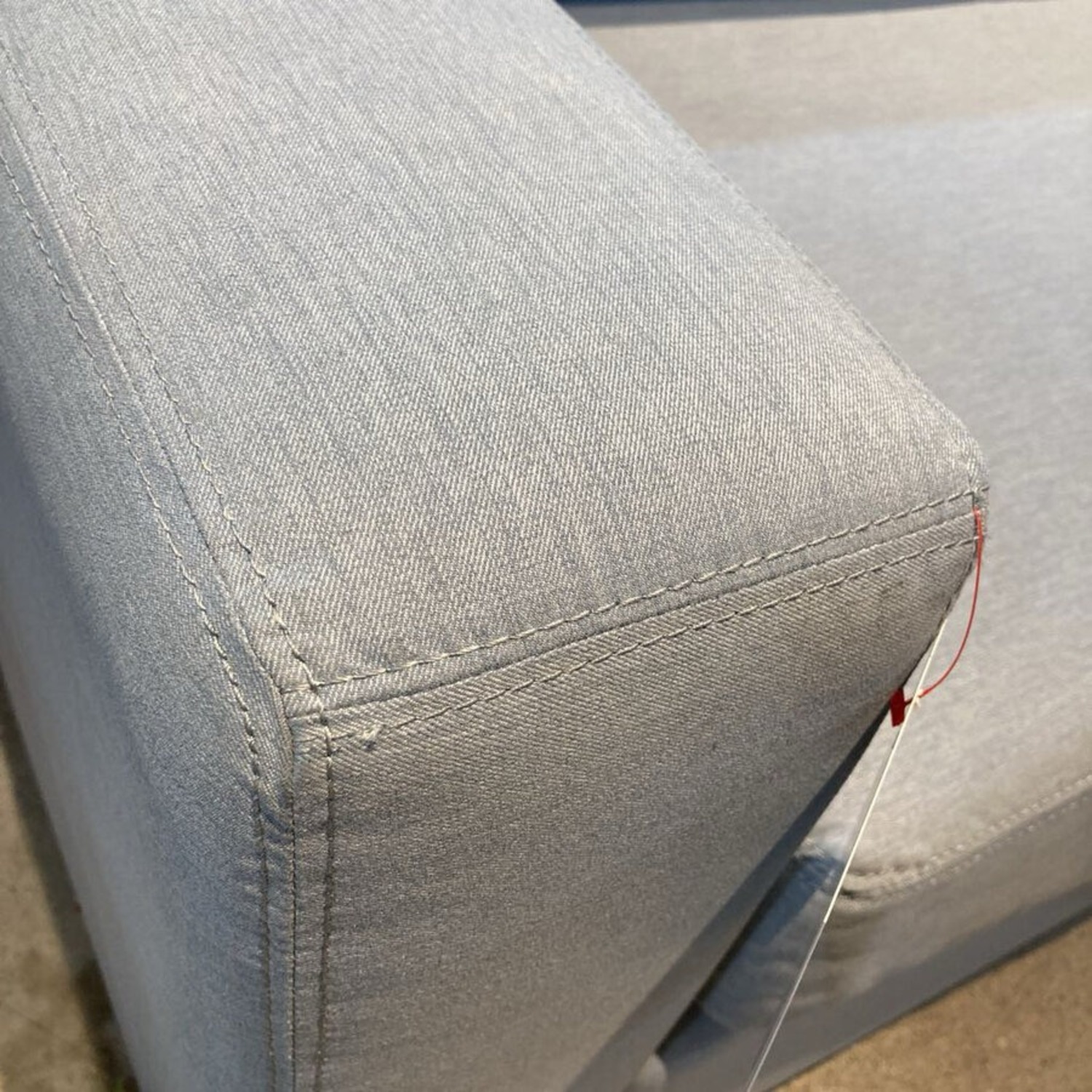 Shasta Chambray Square Arm W Chaise Sectional - image-6