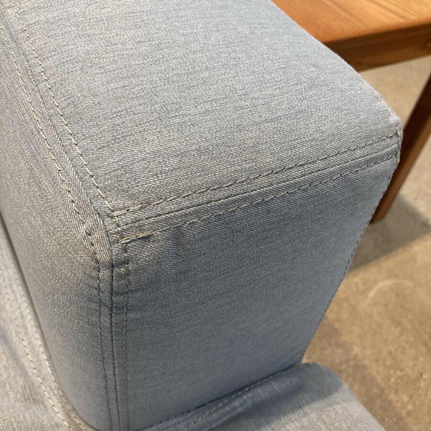 Shasta Chambray Square Arm W Chaise Sectional - image-10