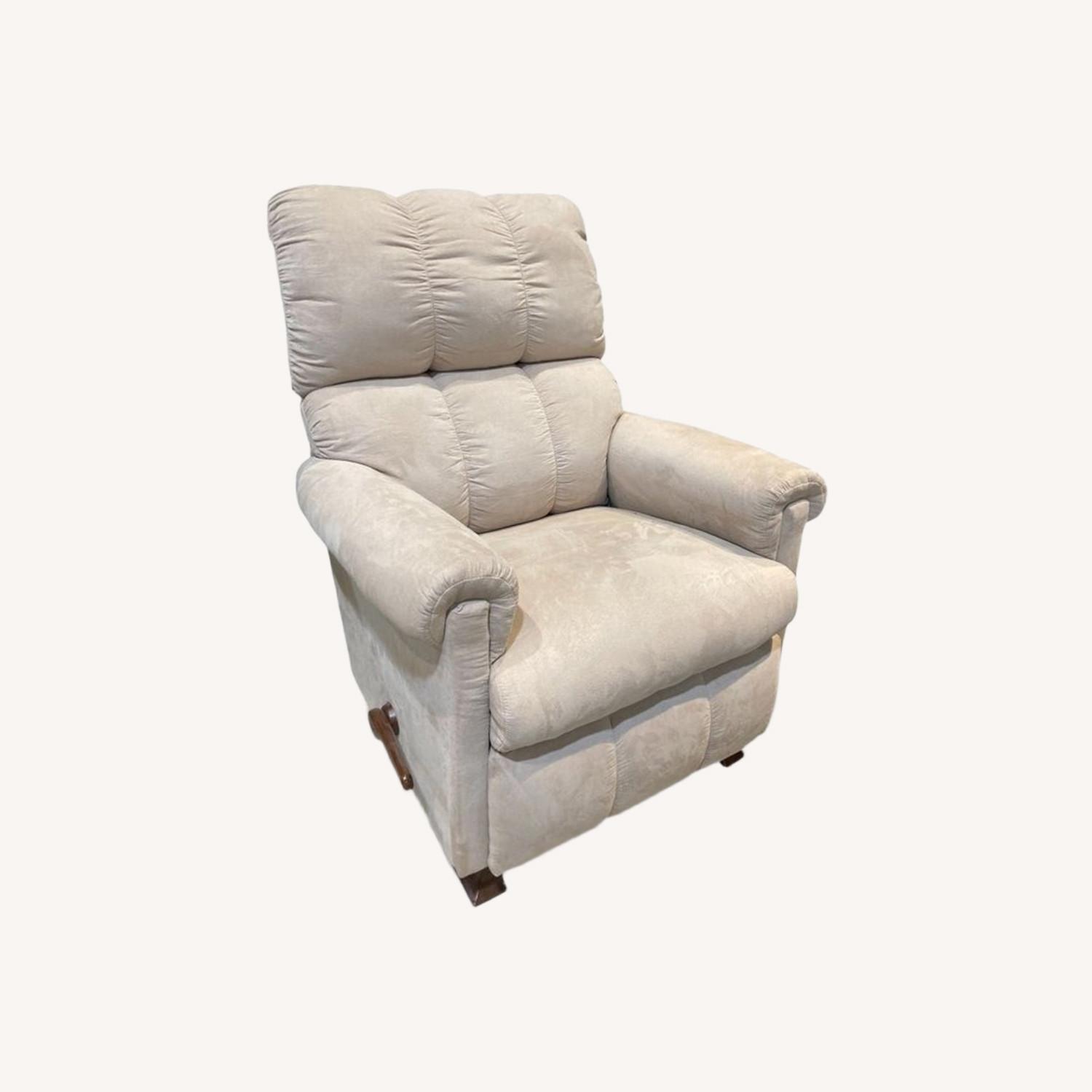 La-Z-Boy Microsuede Rocker Manual Recliner - image-0