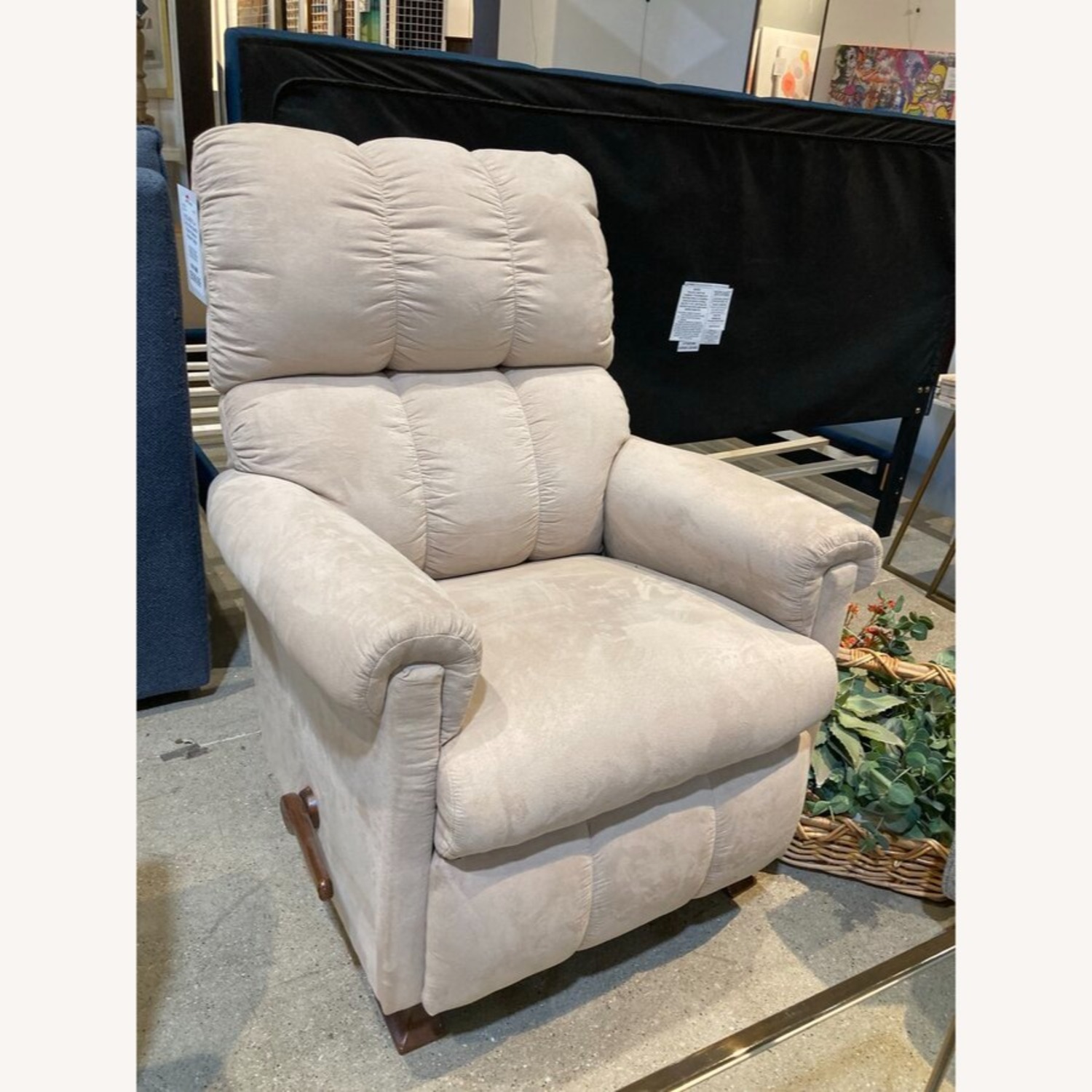 La-Z-Boy Microsuede Rocker Manual Recliner - image-2