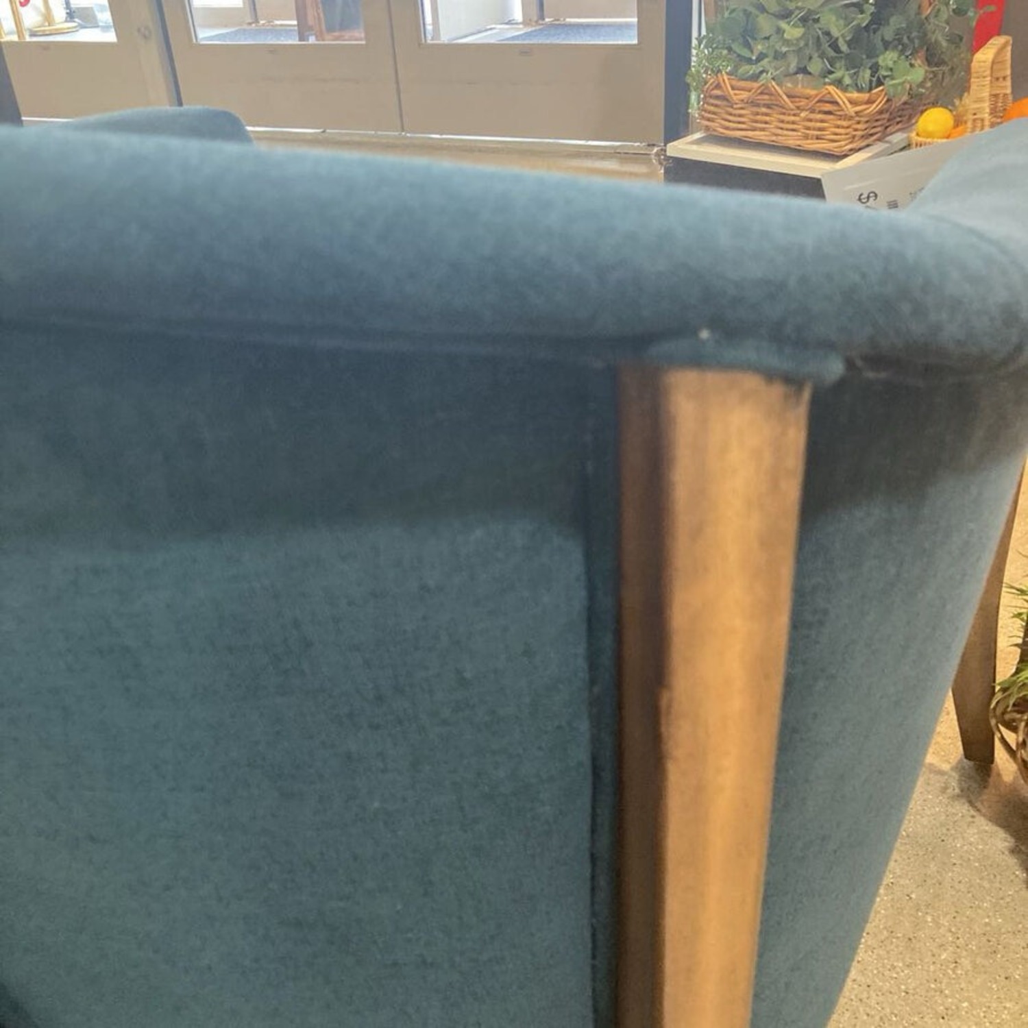 Four Hands Nomad Lounge Chair Plush Azure - image-9