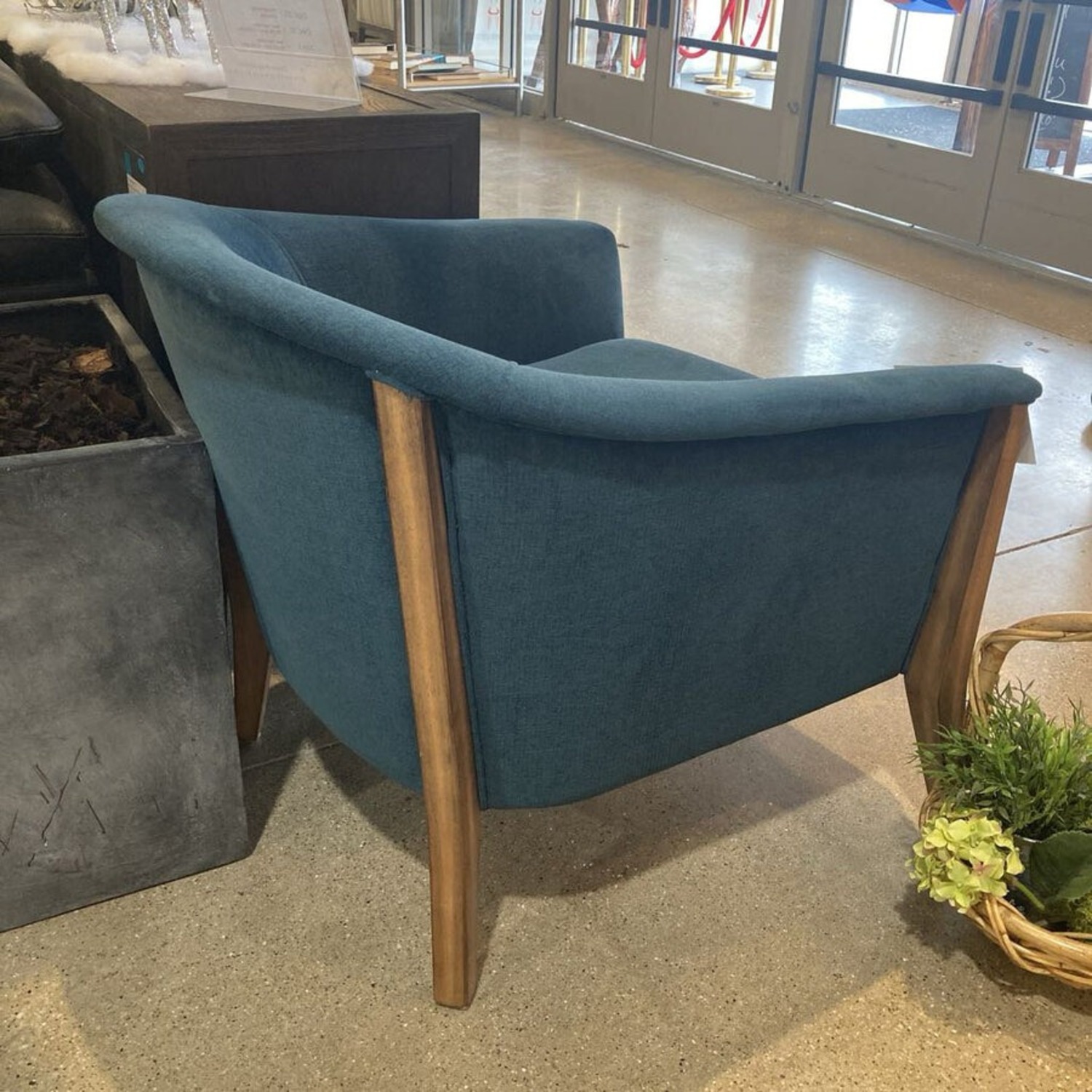 Four Hands Nomad Lounge Chair Plush Azure - image-11