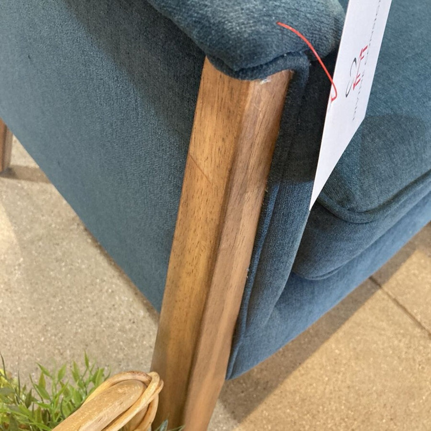 Four Hands Nomad Lounge Chair Plush Azure - image-7