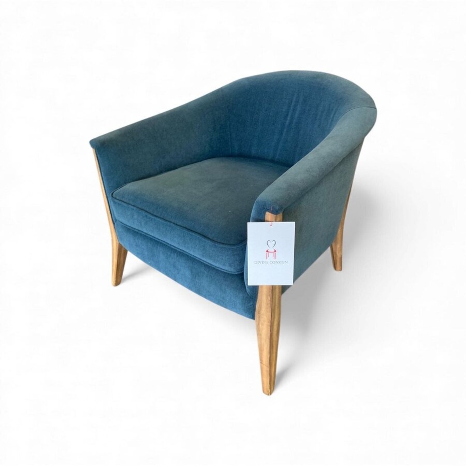 Four Hands Nomad Lounge Chair Plush Azure - image-0