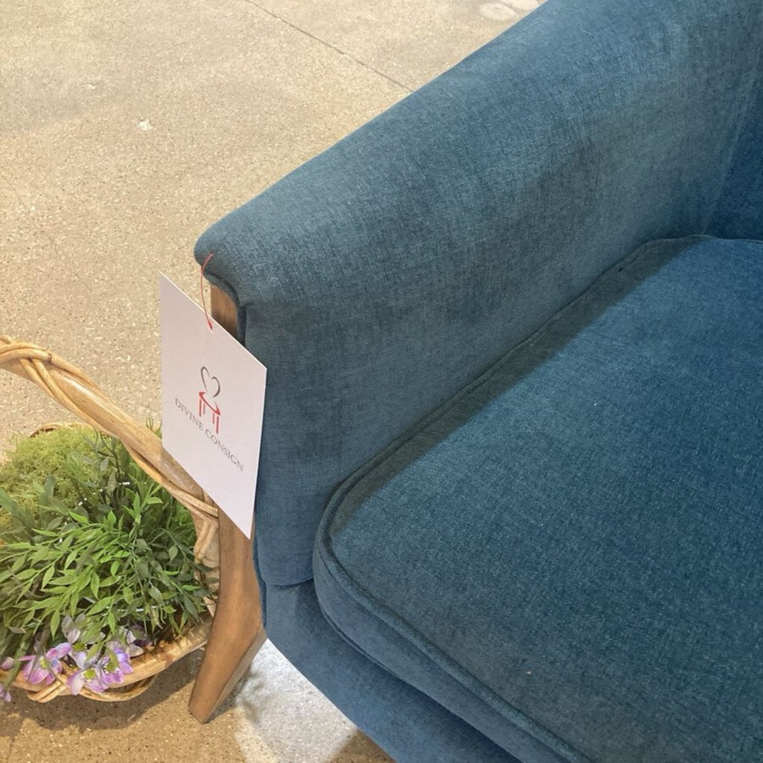 Four Hands Nomad Lounge Chair Plush Azure - image-4