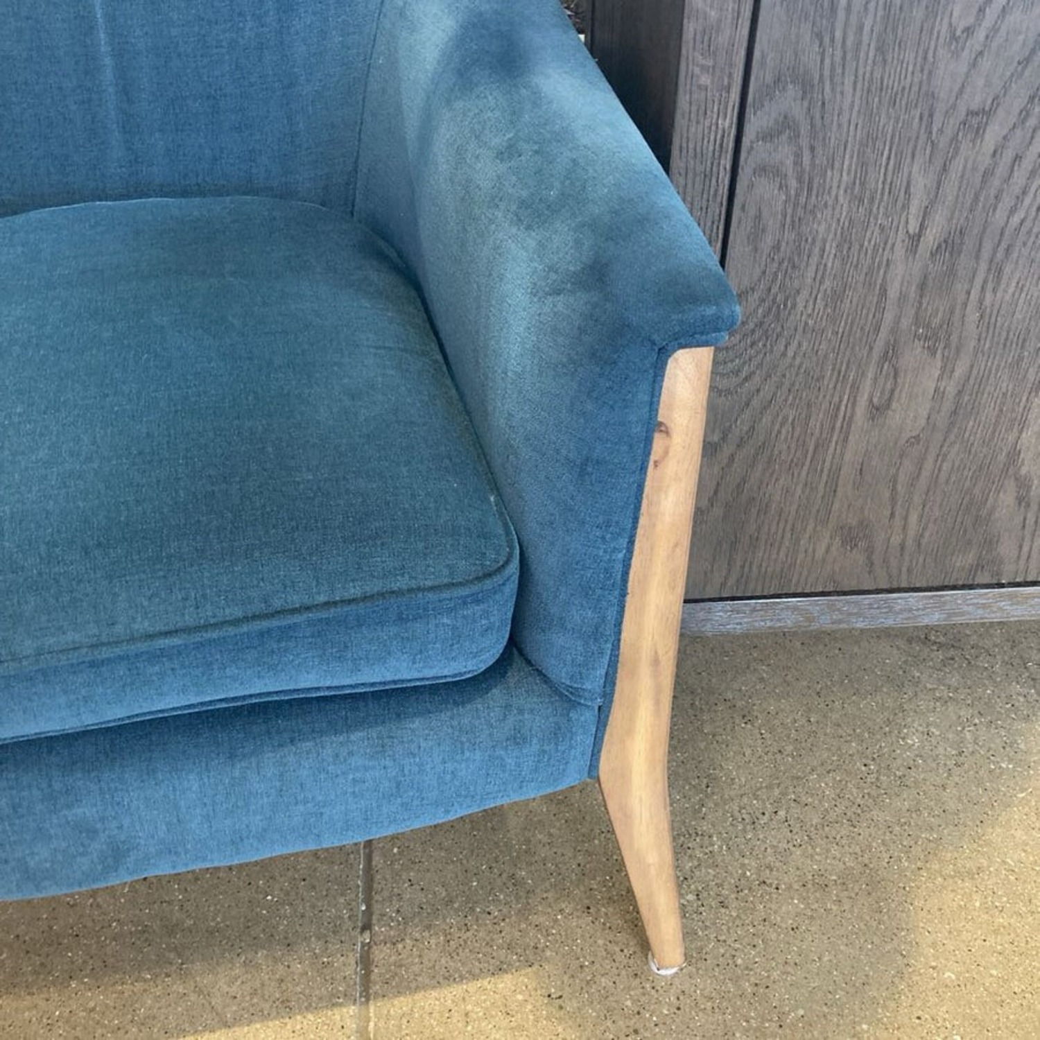 Four Hands Nomad Lounge Chair Plush Azure - image-5