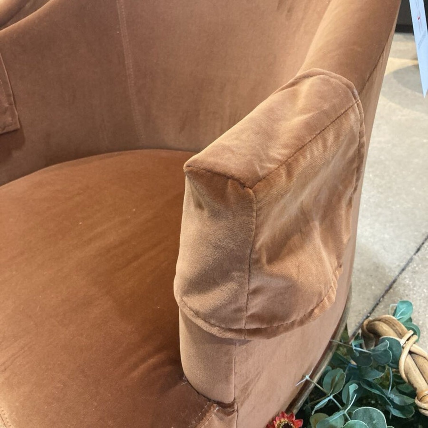 Archers Hall Upholstered Velvet Lounge Chair - image-3