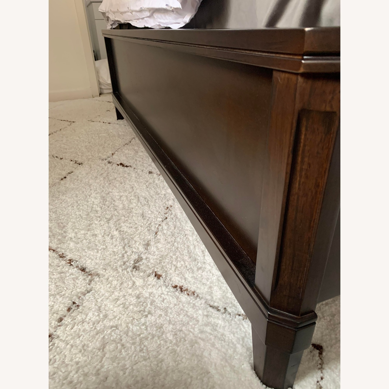 Raymour & Flanigan Dark Brown Wood Headboard - image-5