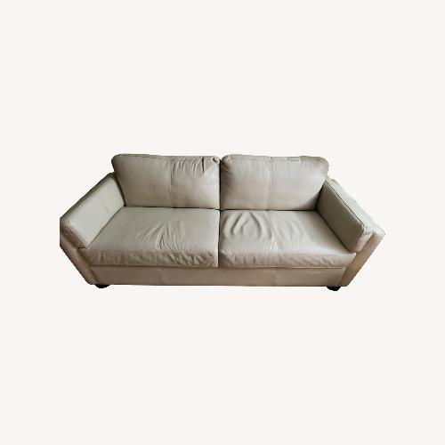 Used Palliser Natural Leather 2 Seater Sofa for sale on AptDeco