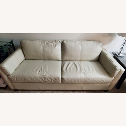Used Palliser Natural Leather 2 Seater Sofa for sale on AptDeco