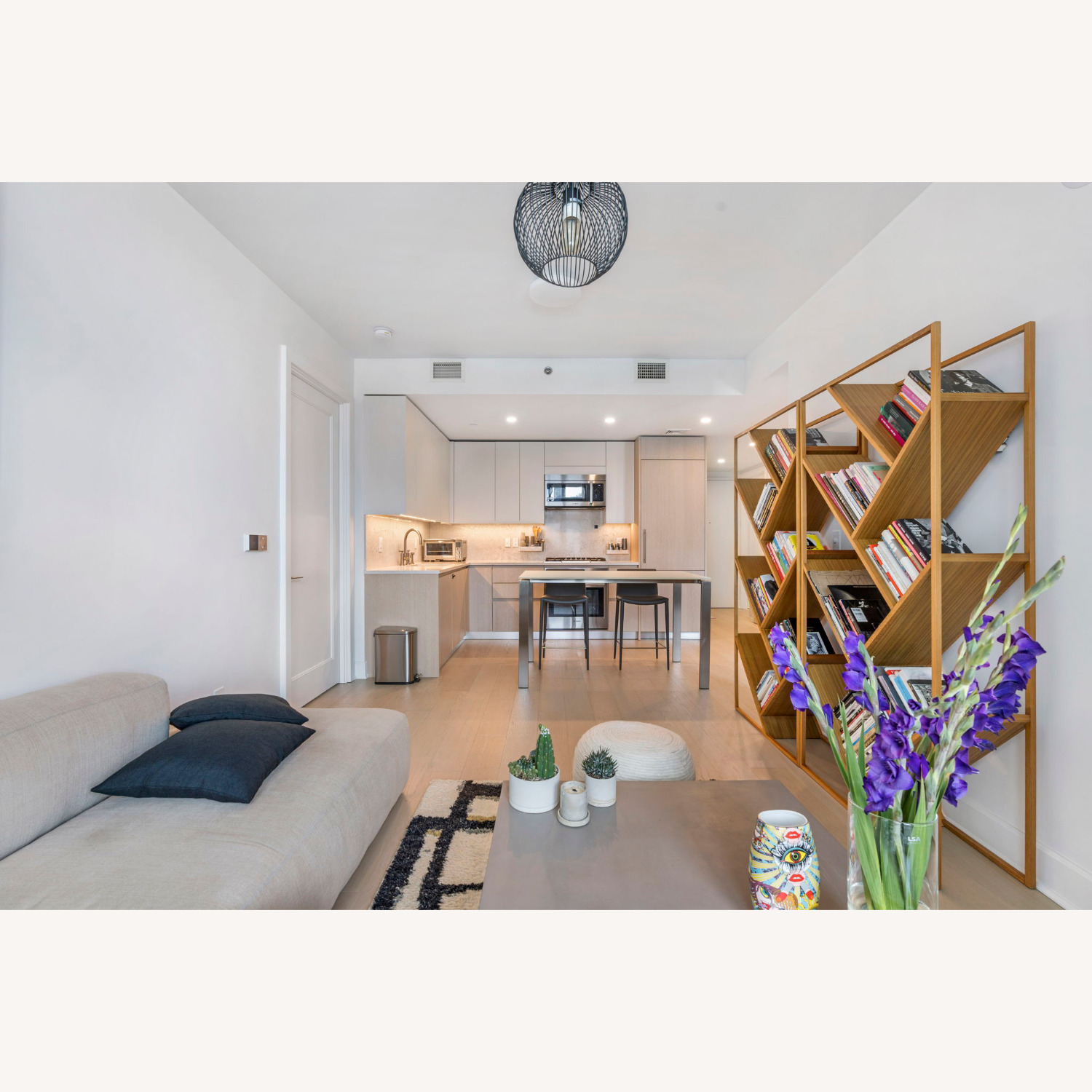 Room & Board White Glass Dining Table - image-2