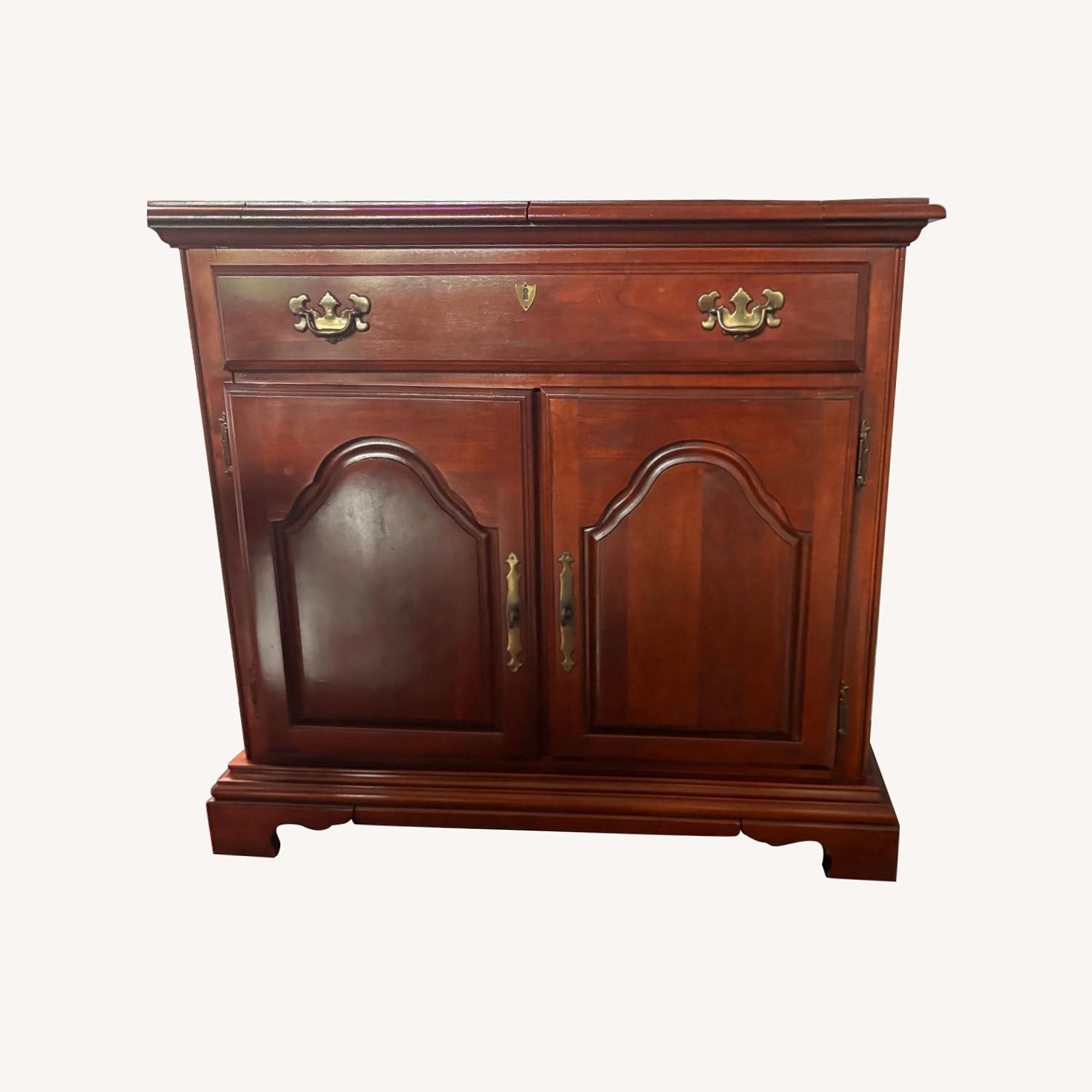 Dark Brown Wood Sideboard - image-0