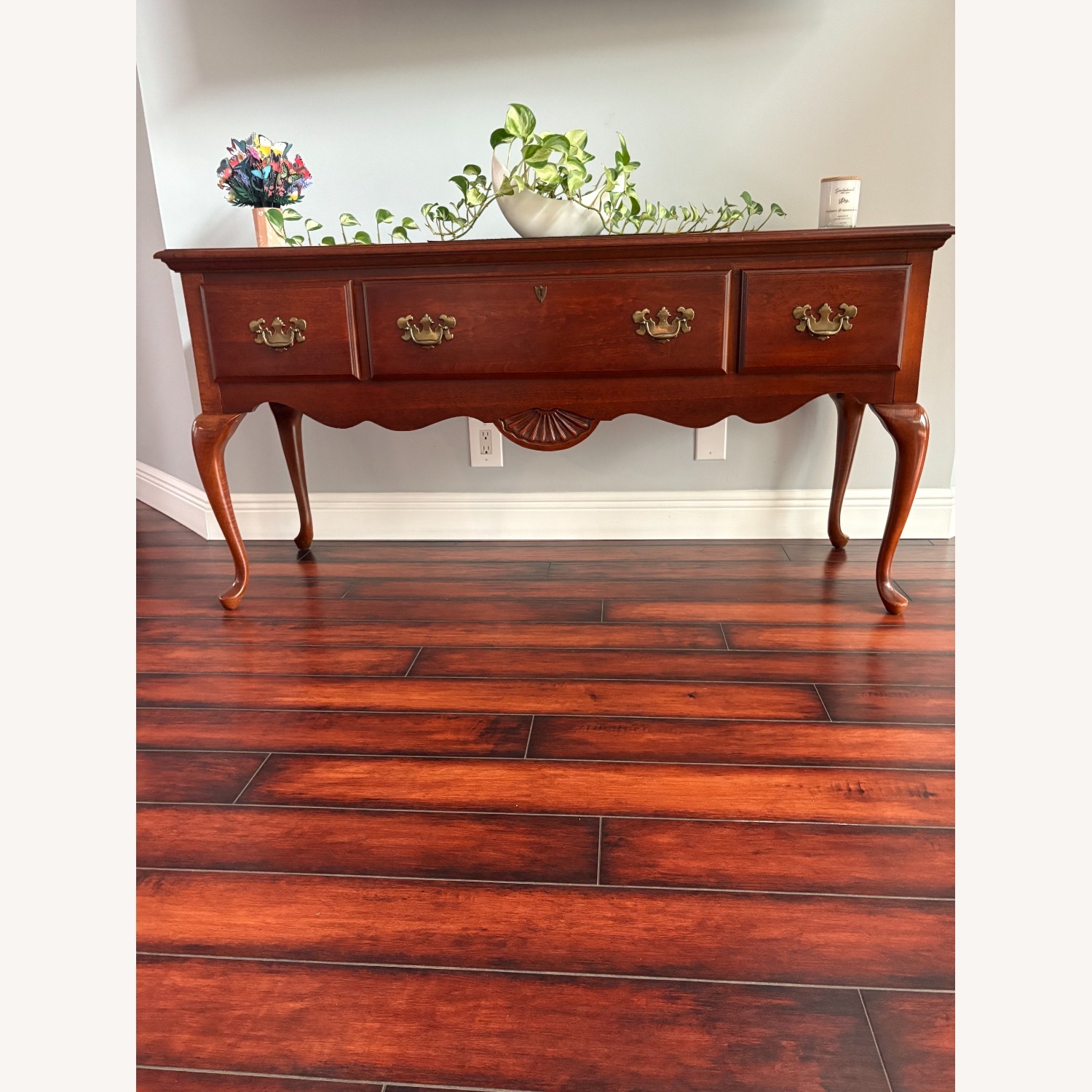 Dark Brown Wood Buffet/Server - image-1