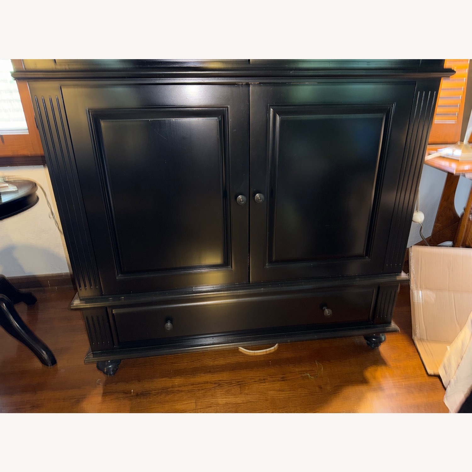 Restoration Hardware Black Wood Armoire - image-6