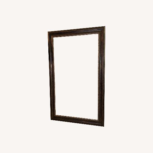 Used Dark Brown Wood Wall Mirror for sale on AptDeco