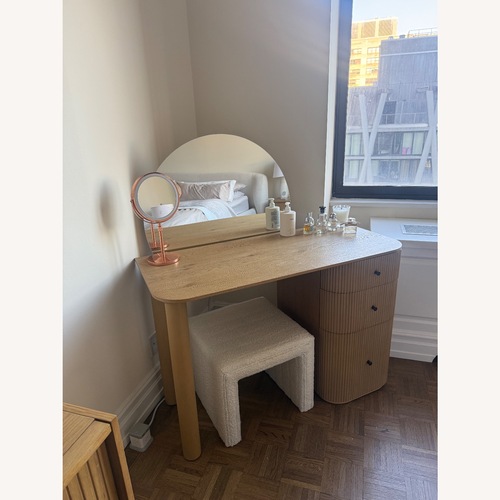 Used West Elm Ellington Natural Wood Vanity for sale on AptDeco