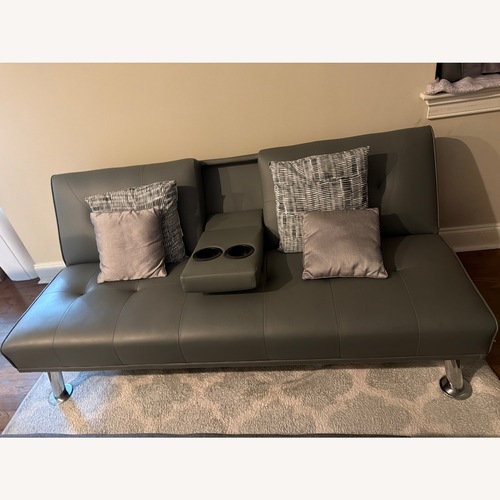 Used Walmart Light Gray Futon for sale on AptDeco