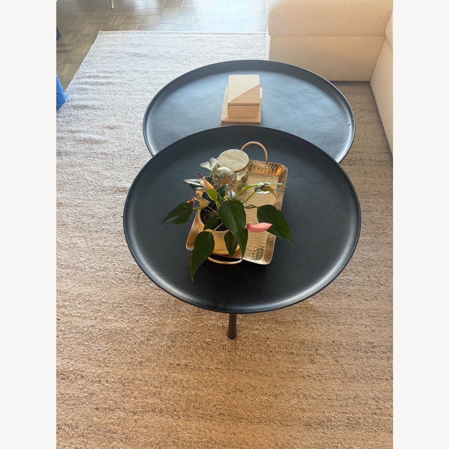 West Elm Sintra Black Metal Coffee Table - image-3