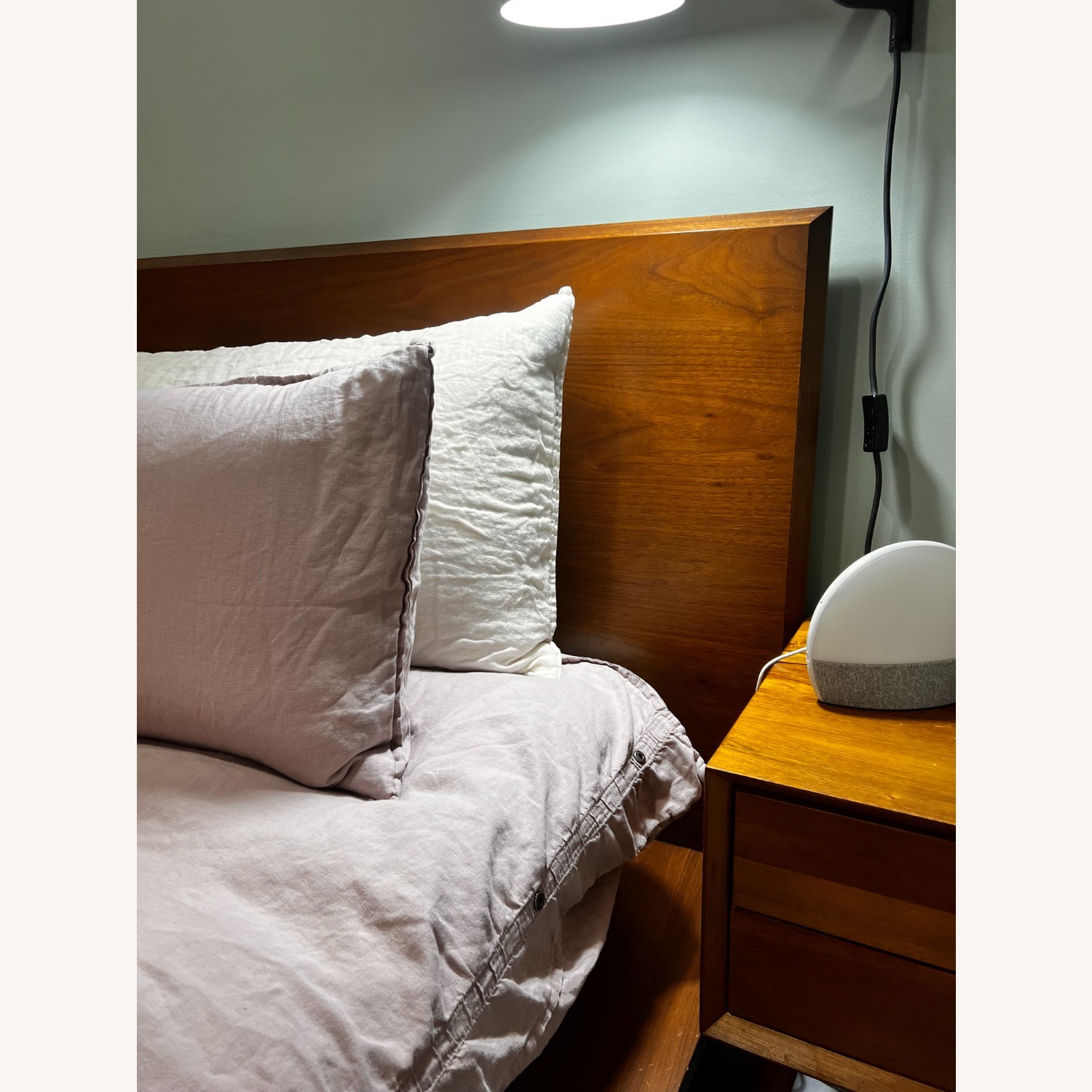 West Elm Light Brown Wood King Bed - image-8