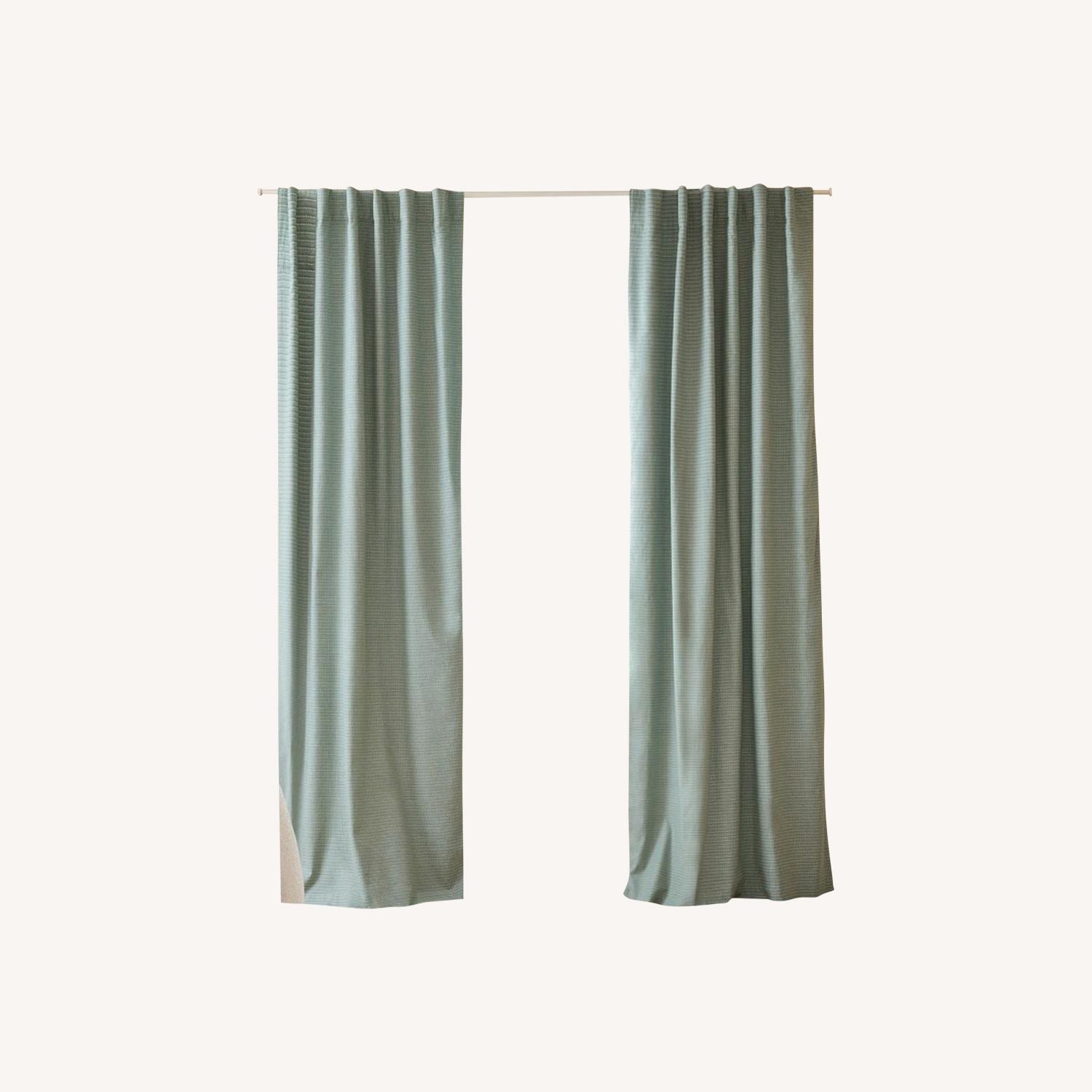 West Elm Kids Green Curtain - image-0