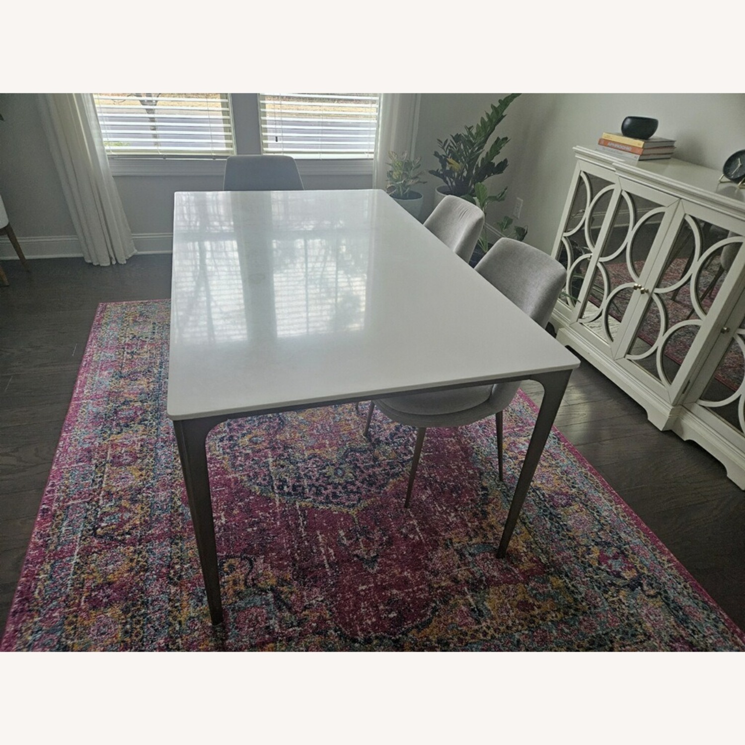 West Elm Canto White Quartz Dining Table - image-3