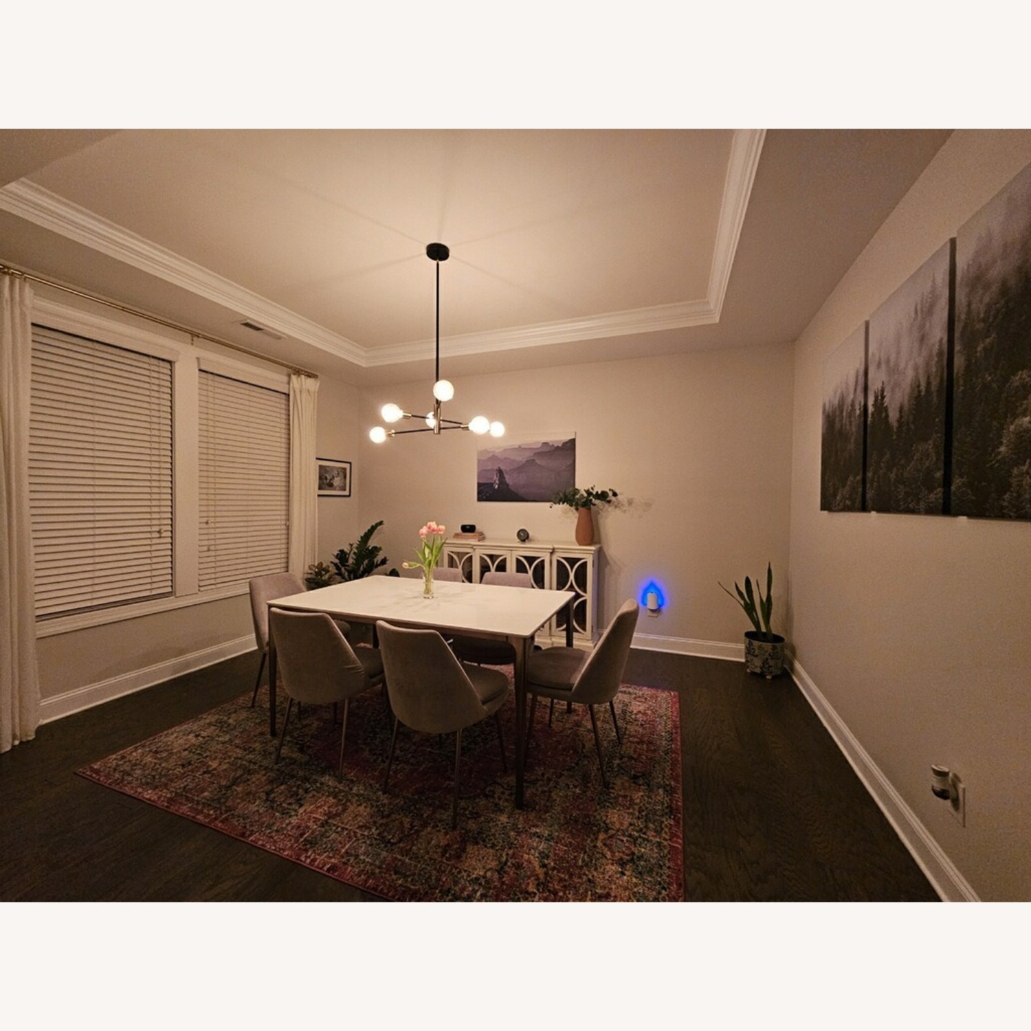 West Elm Canto White Quartz Dining Table - image-2