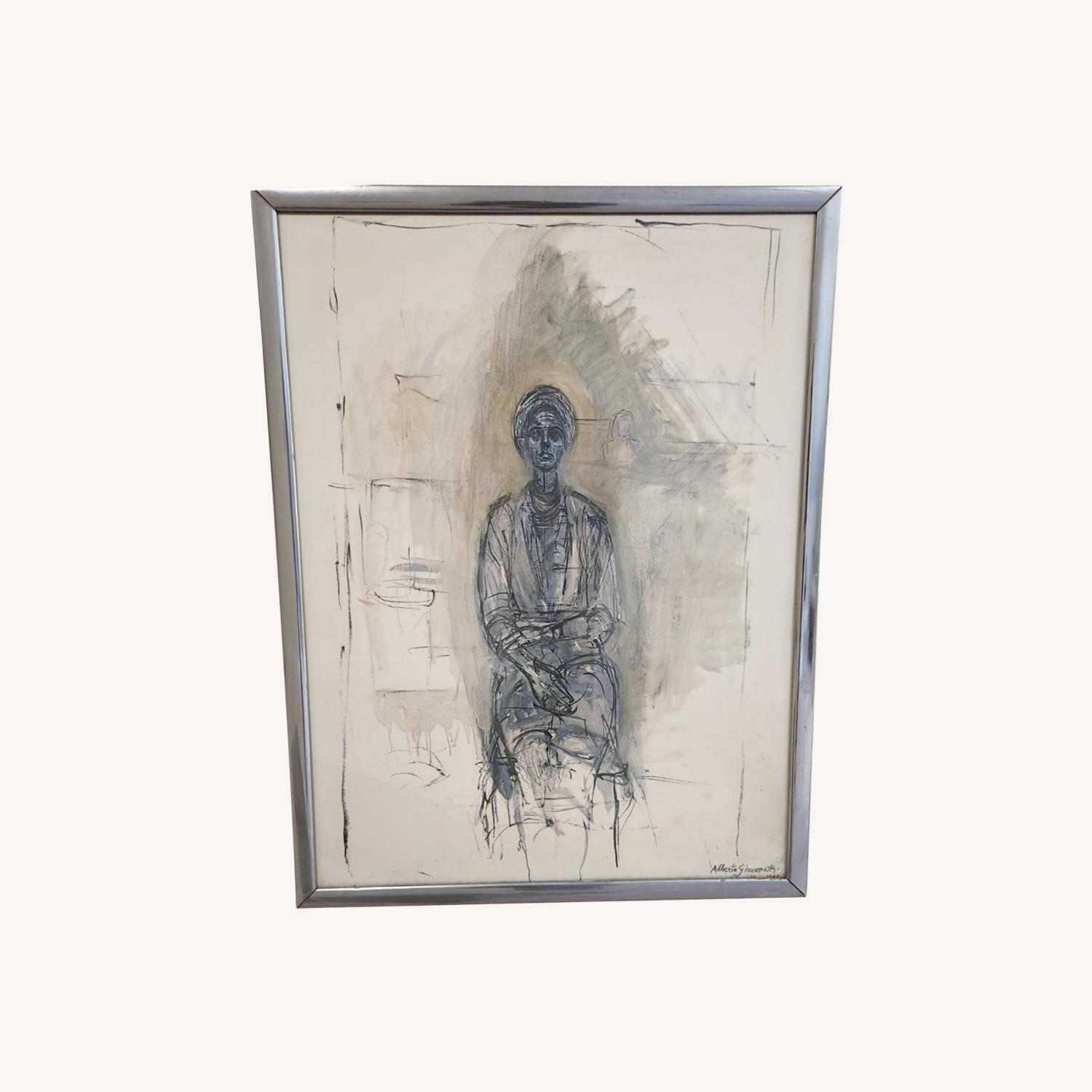 Alberto Giacommetti Lithograph 1962, Wall Art - image-0