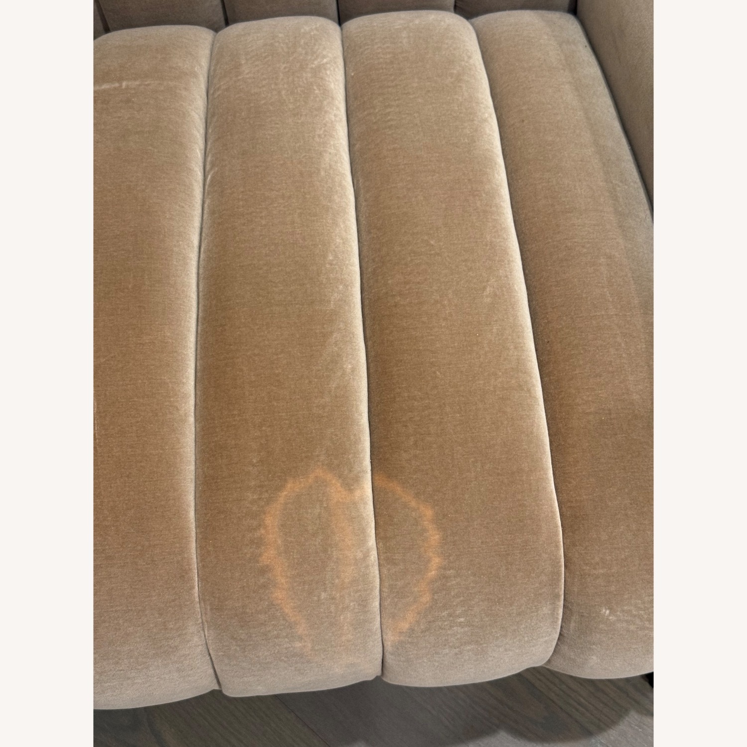 CB2 Ardis Natural Velvet Accent Chair - image-4