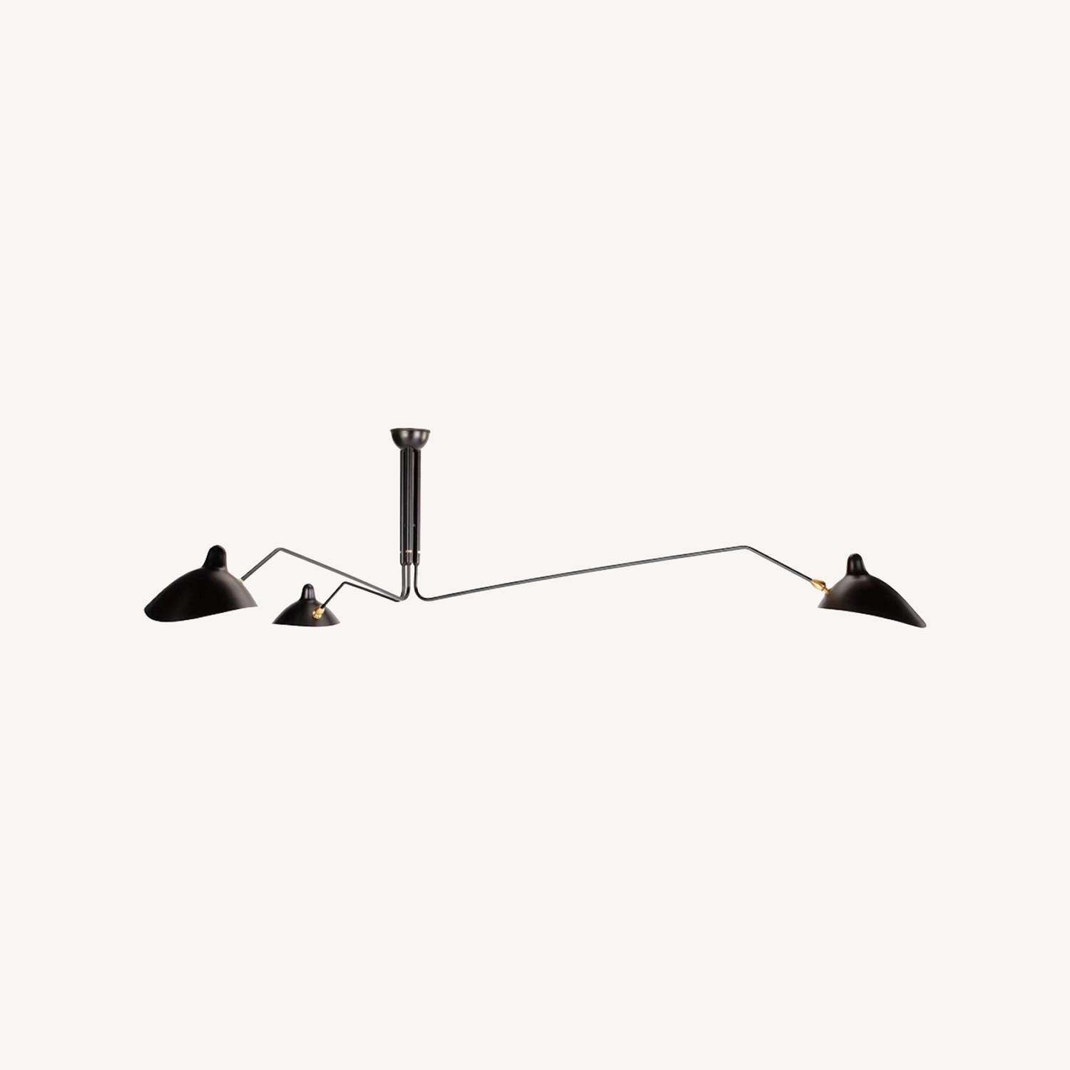 Serge Mouille 3-Arm Ceiling Light - image-0