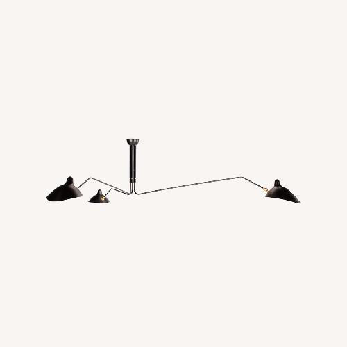 Used Serge Mouille 3-Arm Ceiling Light for sale on AptDeco