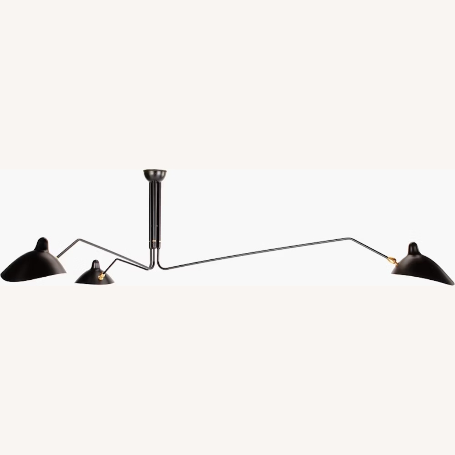Serge Mouille 3-Arm Ceiling Light - image-5