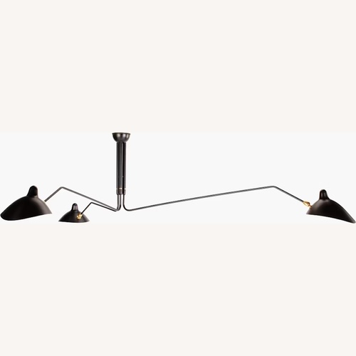 Used Serge Mouille 3-Arm Ceiling Light for sale on AptDeco