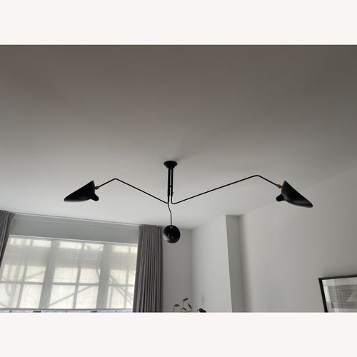 Used Serge Mouille 3-Arm Ceiling Light for sale on AptDeco