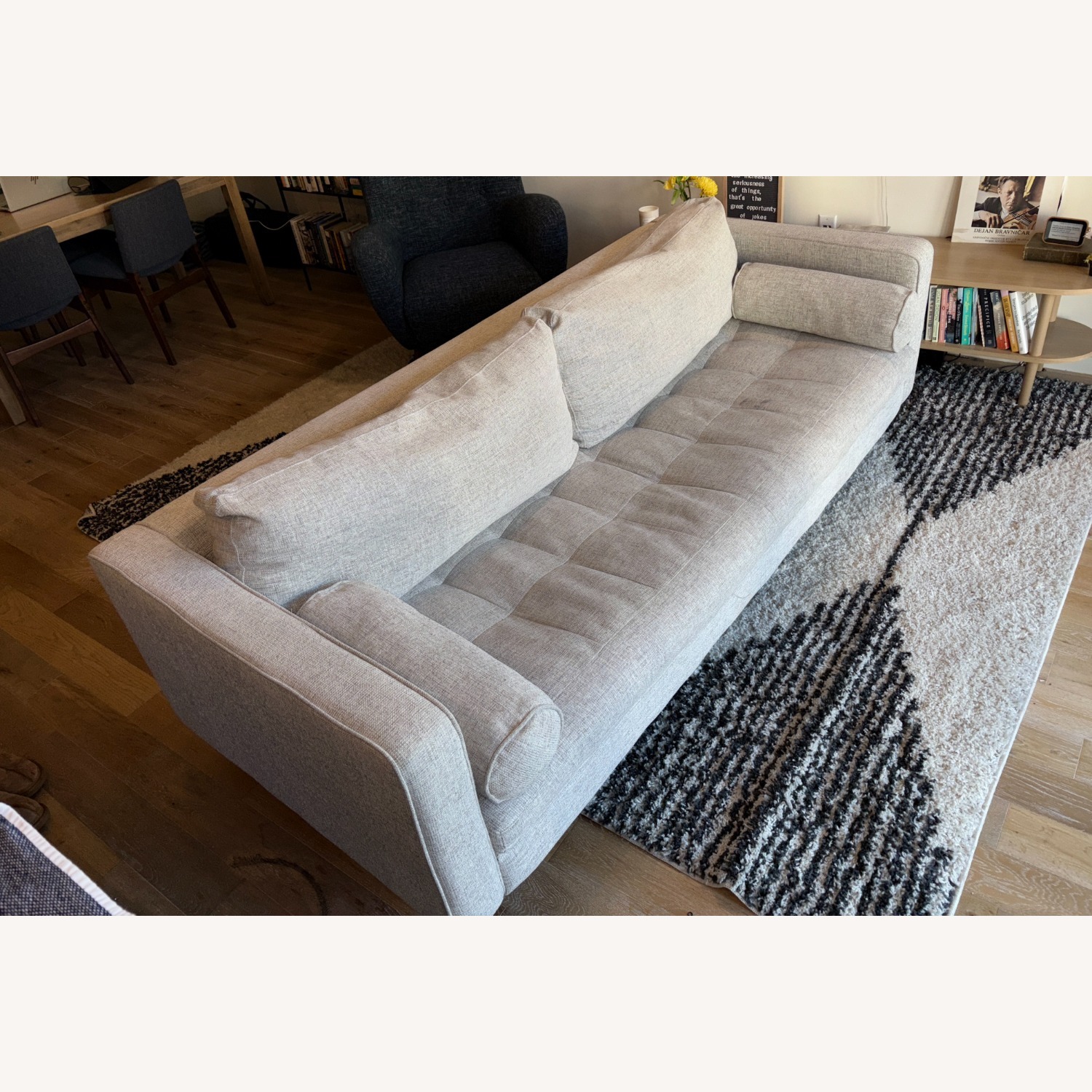 Article Sven White Fabric 3+ Seater Sofa - image-4