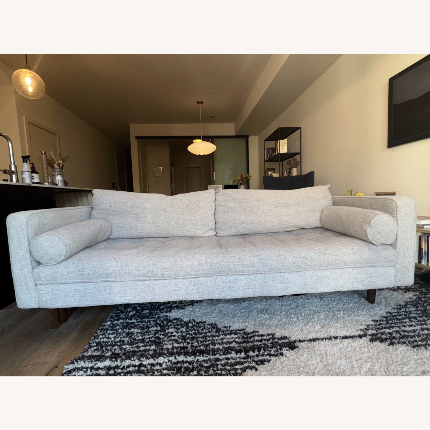 Article Sven White Fabric 3+ Seater Sofa - image-2