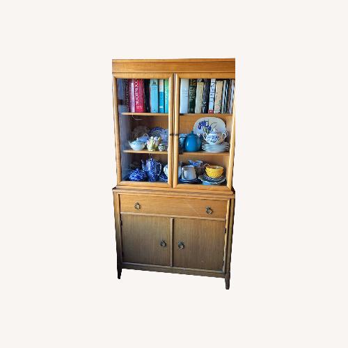 Used Vintage/Antique Light Brown Wood Sideboard for sale on AptDeco