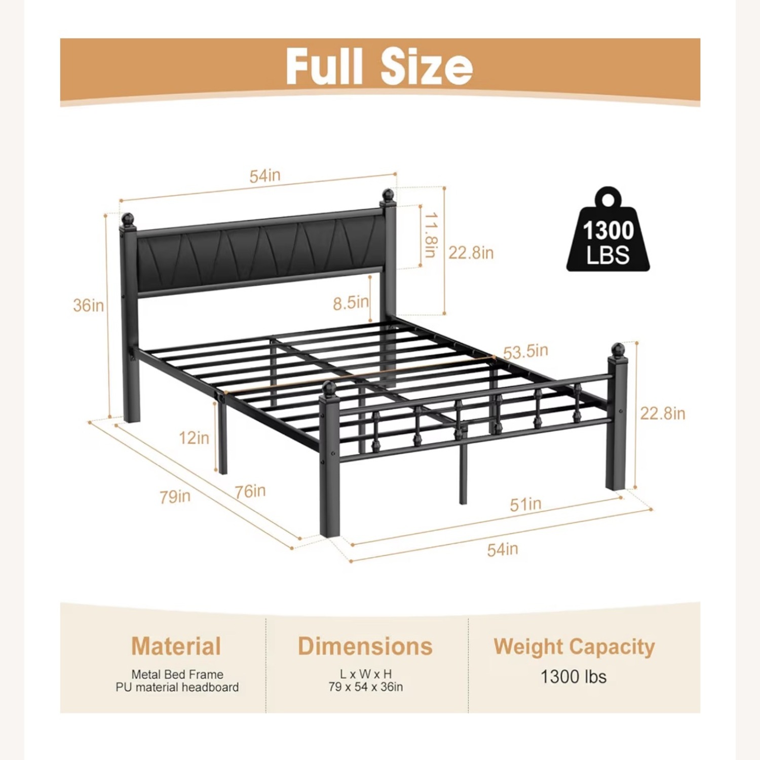 Metal Bed Frame - image-2