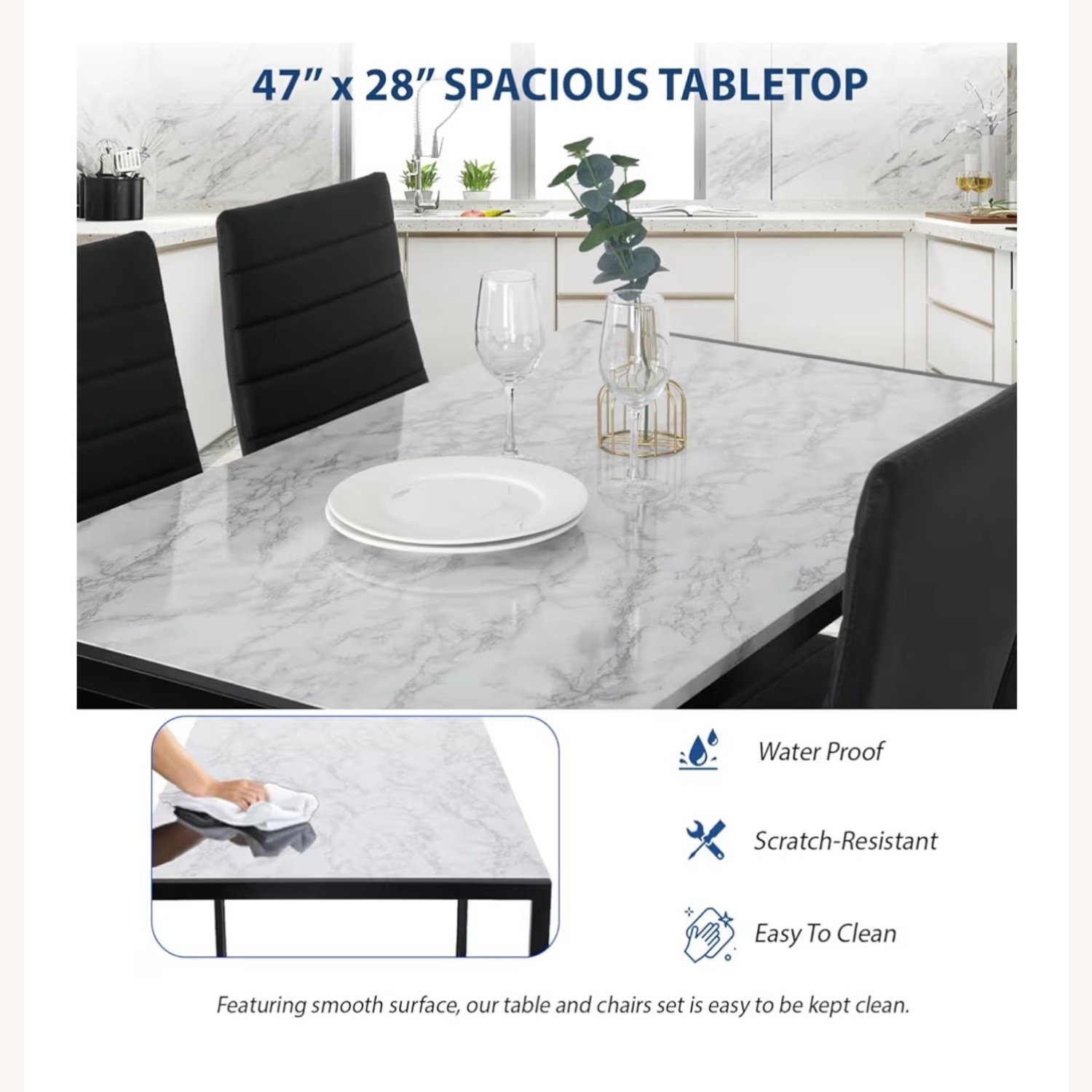 Dinner Table With 4 Chairs - image-2