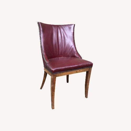 Used Vintage/Antique Red Leather Accent Chairs for sale on AptDeco