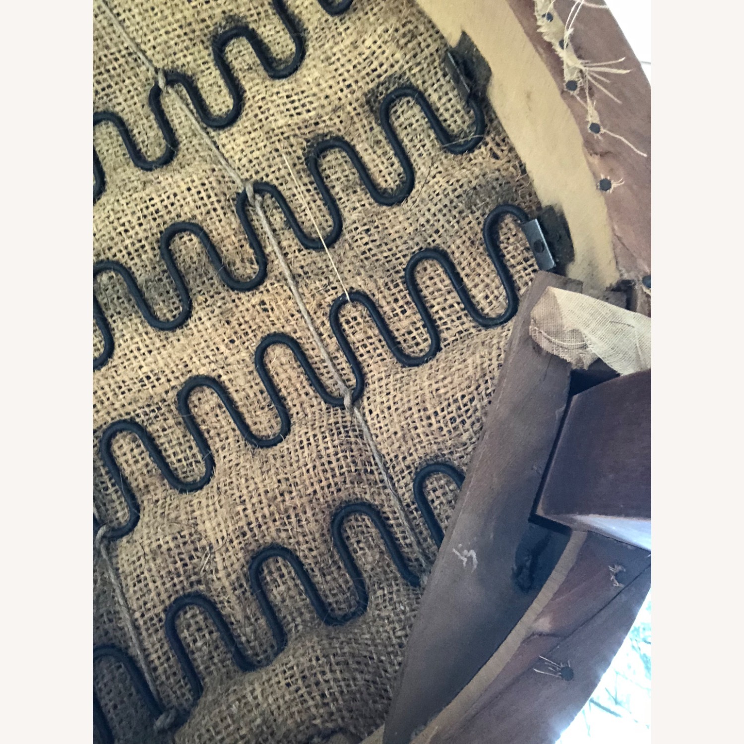 Vintage/Antique Red Leather Accent Chairs - image-3