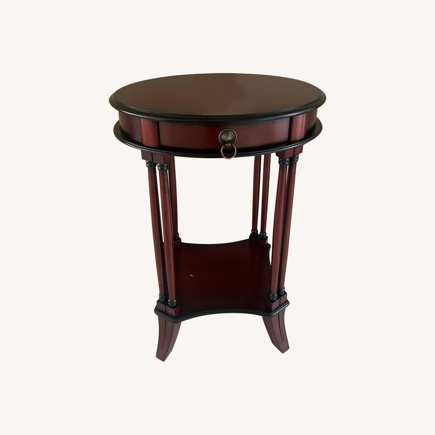 The Bombay Company Dark Brown Wood Side Table - image-0