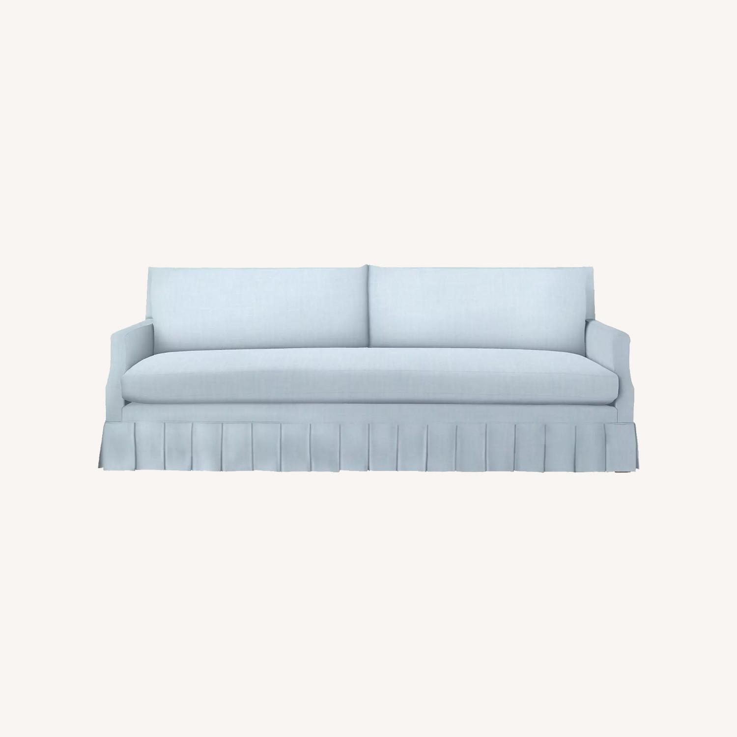 Serena & Lily Grady Blue Linen 3+ Seater Sofa - image-0