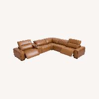 NFM Leather Power Reclining Sofa