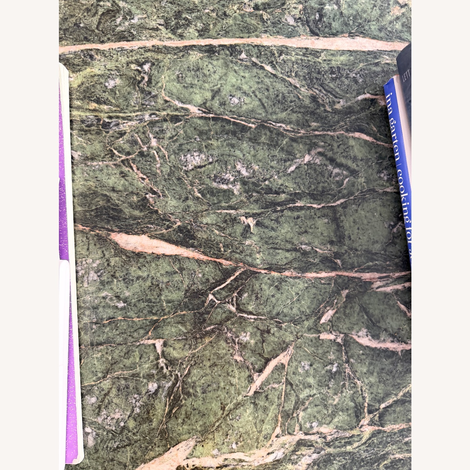 Vintage/Antique Green Wood Coffee Table - image-4