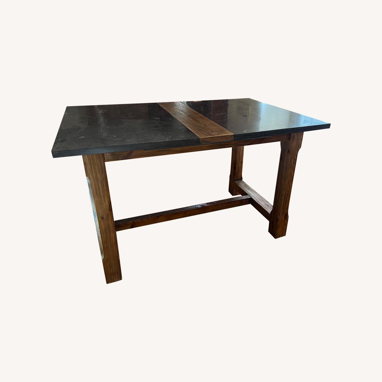 Four Hands Dining Table in Bluestone and Dried Oak - image-0