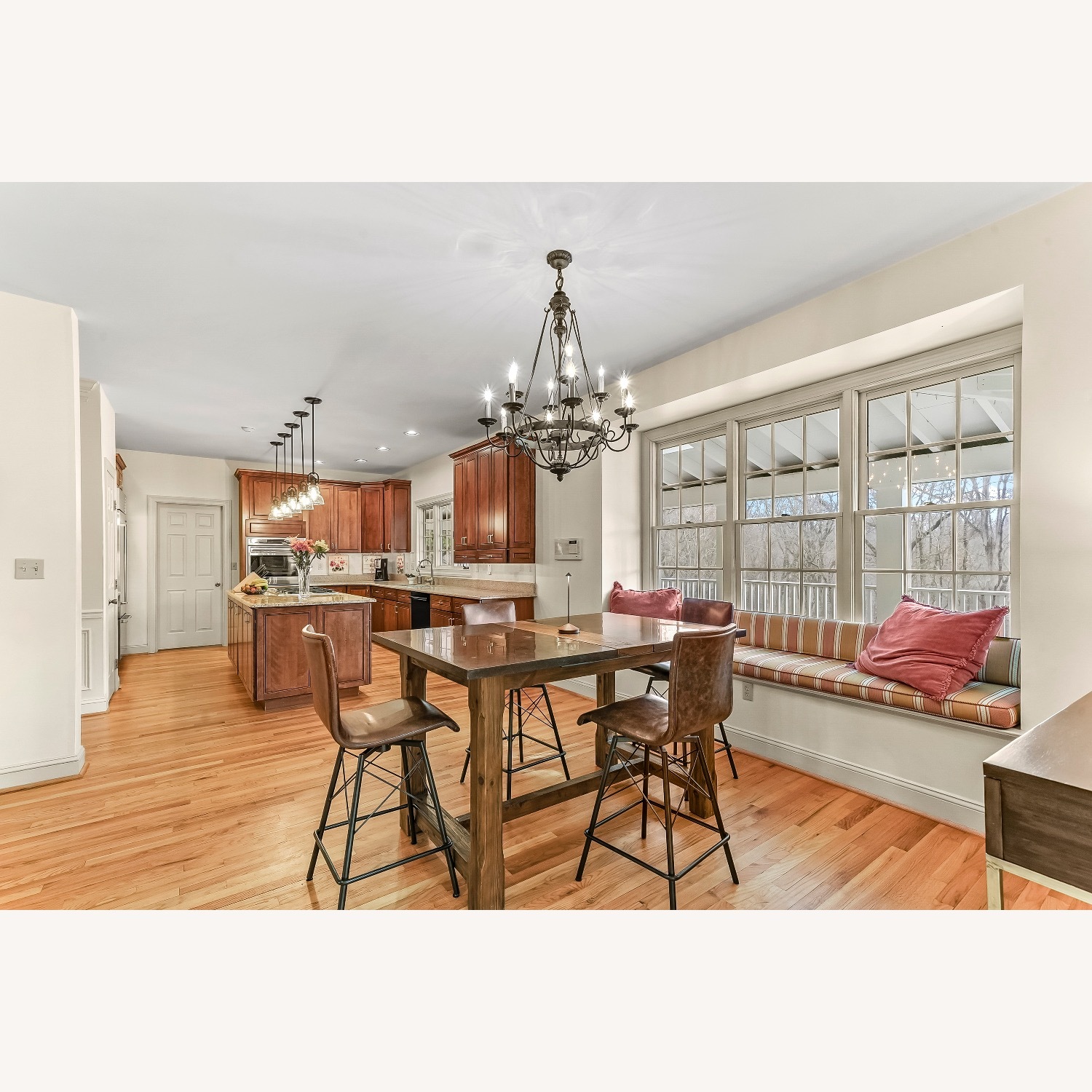 Four Hands Dining Table in Bluestone and Dried Oak - image-4