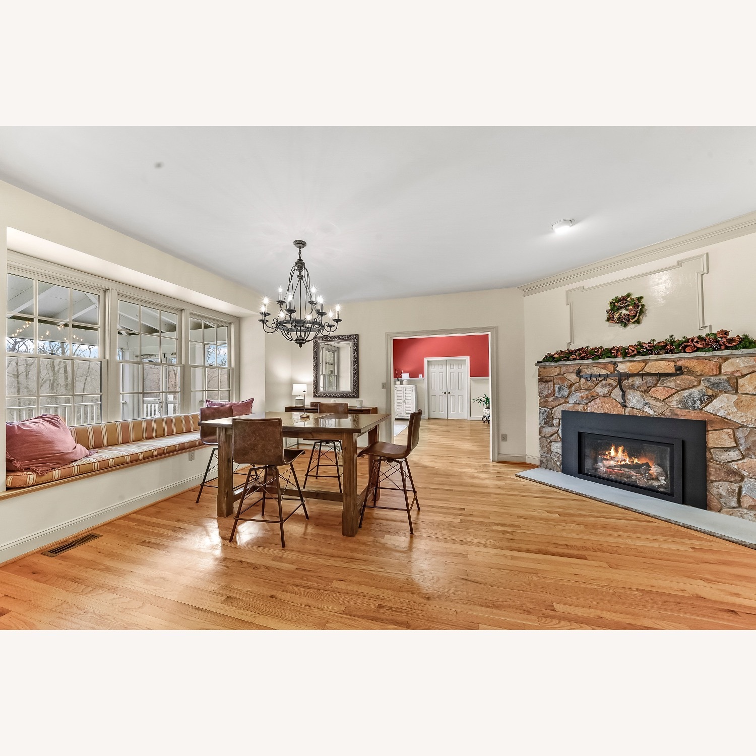 Four Hands Dining Table in Bluestone and Dried Oak - image-3