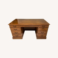 Vintage/Antique Dark Brown Wood Desk