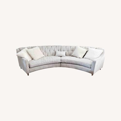 Used Statement Curved Couch for sale on AptDeco